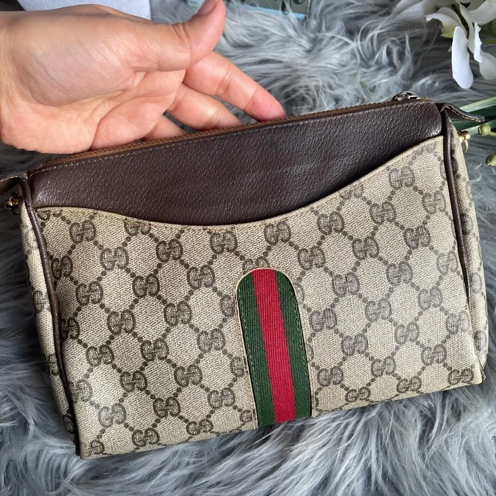 Authentic vintage Gucci web sherry line crossbody bag (001.105.0791) (KLV03) - Picture 14 of 15